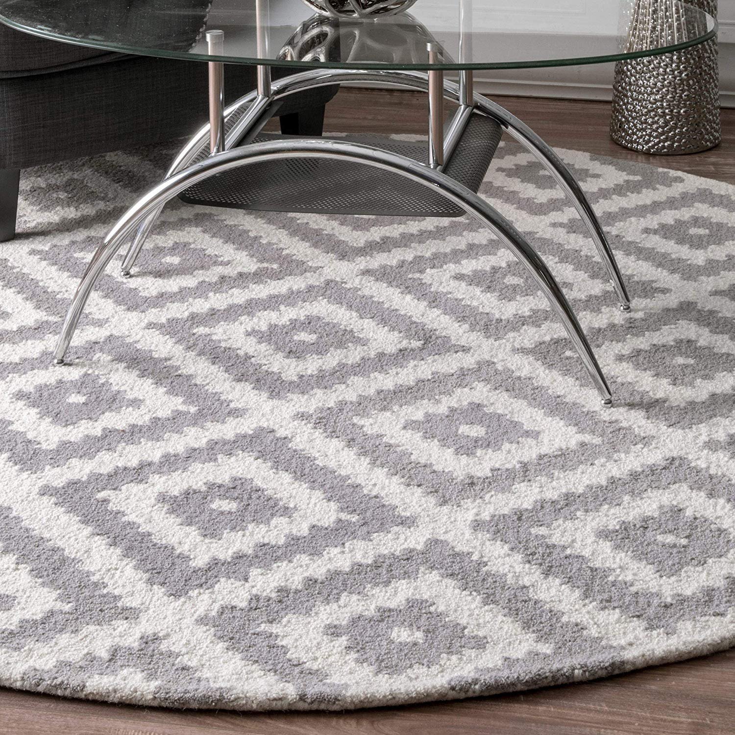 Luxofur Round Hand Tufted Carpet & Rug