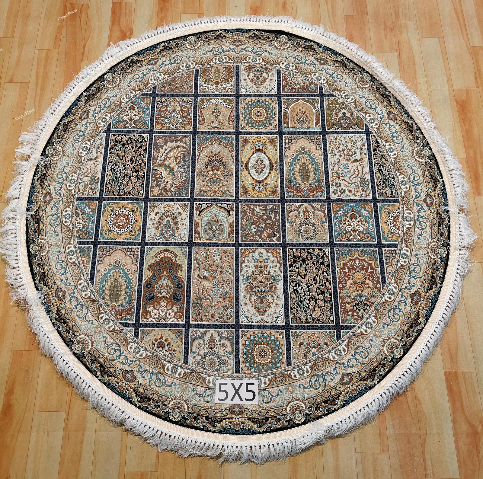 Bahroza Irani Round Carpet & Rug