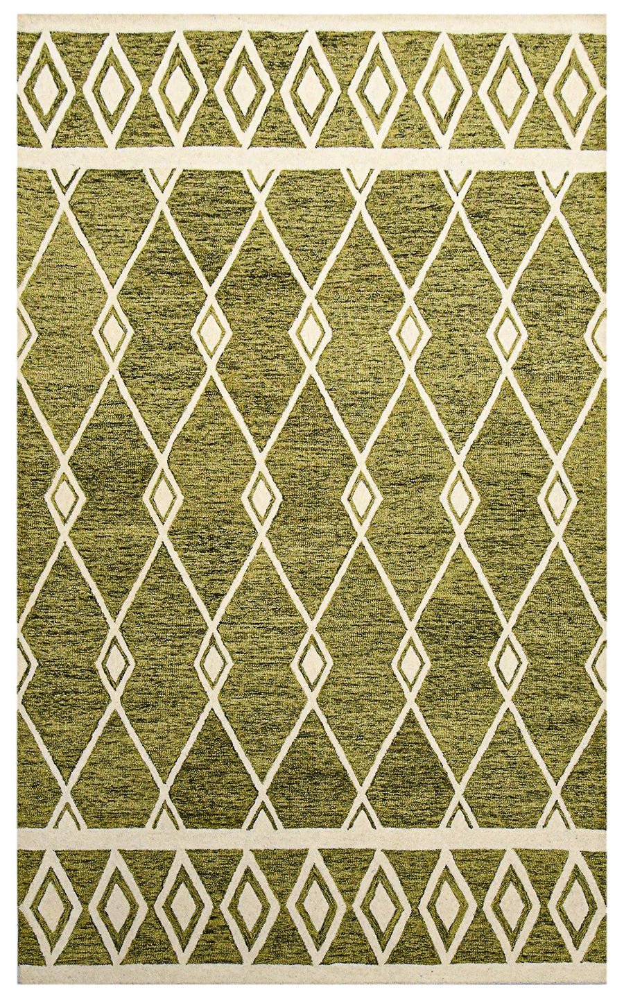Khaki Diamond Cut Premium Hand Tufted Carpet