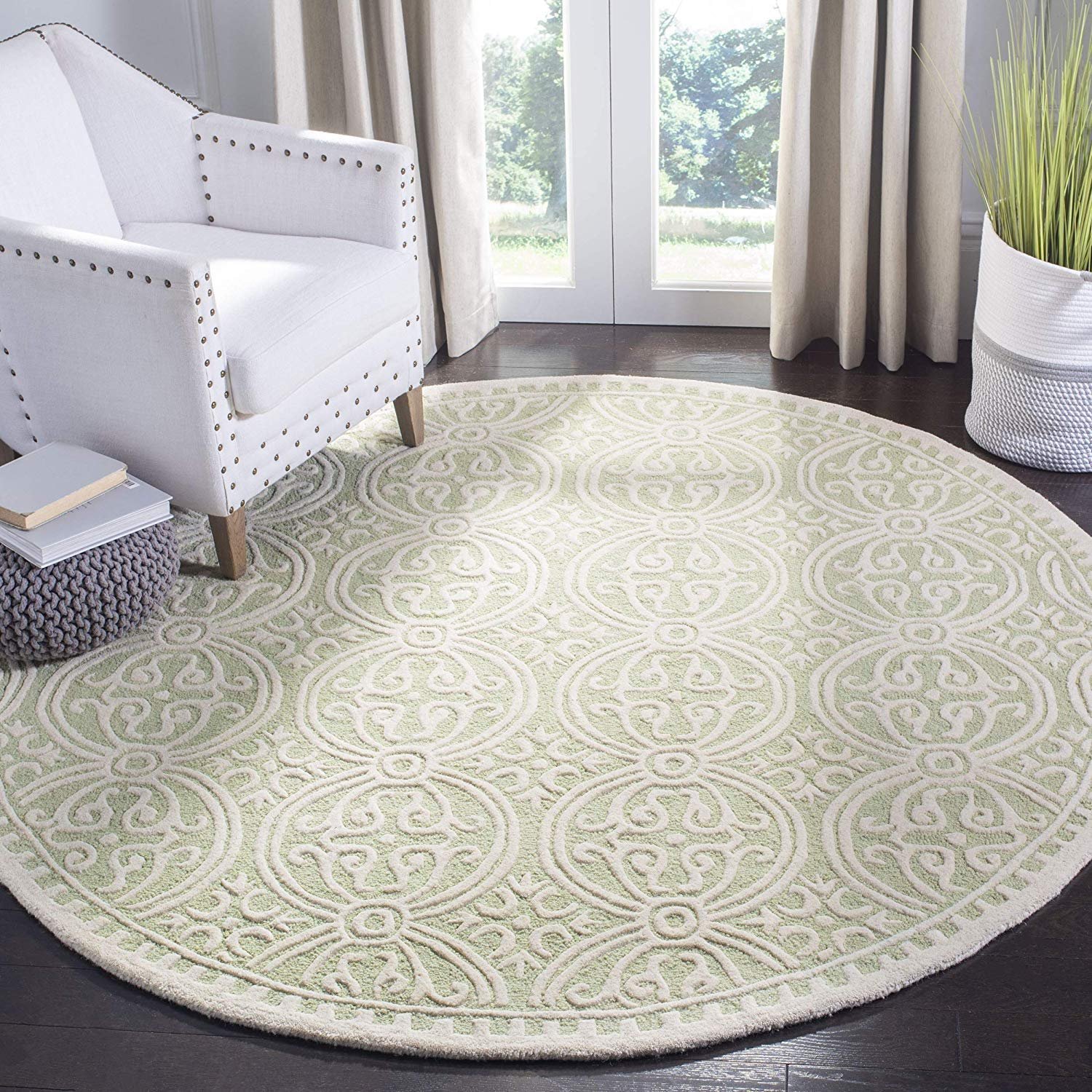 Plushvio Round Hand Tufted Carpet & Rug