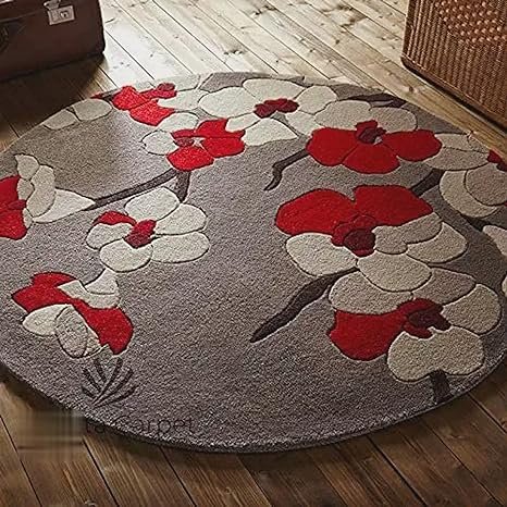 Fuzurio Round Hand Tufted Carpet & Rug